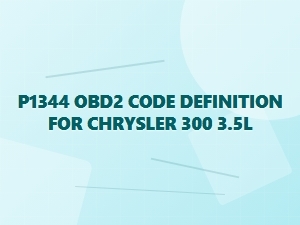 P1344 Obd2 Code Definition for Chrysler 300 3.5l