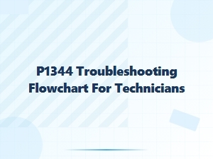 P1344 Troubleshooting Flowchart for Technicians