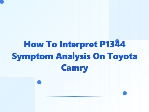 How to Interpret P1344 Symptom Analysis on a Toyota Camry
